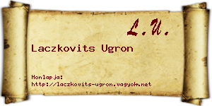 Laczkovits Ugron névjegykártya